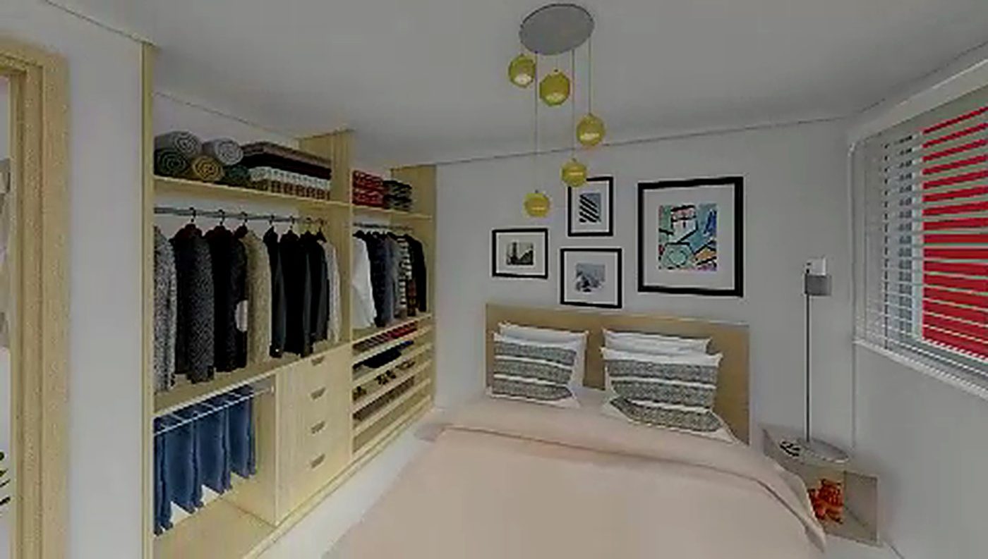 Habitación principal con clóset